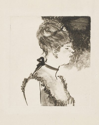 Cantante de café-concierto, 1878-80 de Edgar Degas