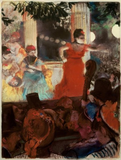 Café-concierto en los embajadores de Edgar Degas