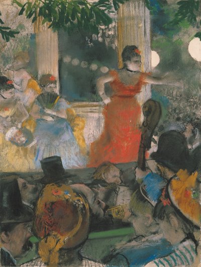Café-Concierto en Les Ambassadeurs de Edgar Degas