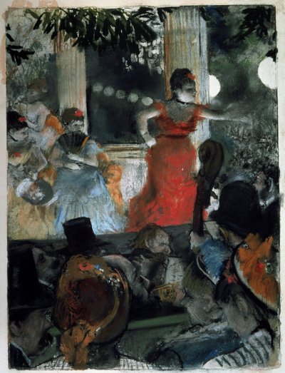 Café-Concierto en Les Ambassadeurs de Edgar Degas