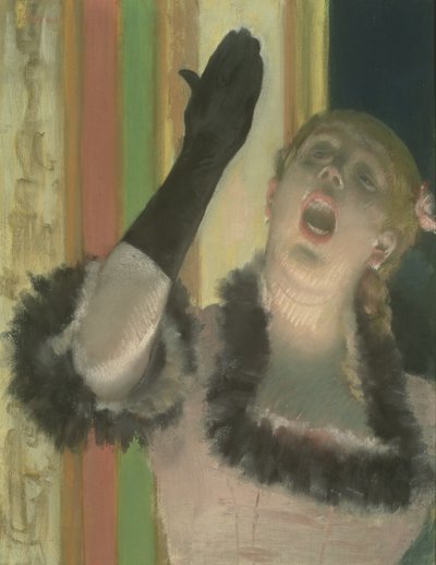 Cantante de café, c.1878 de Edgar Degas