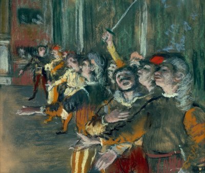 Coristas, también llamados los figurantes de Edgar Degas