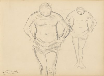 Copias de Bañistas de Cézanne de Edgar Degas