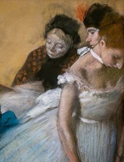 Examen de danza (detalle) de Edgar Degas