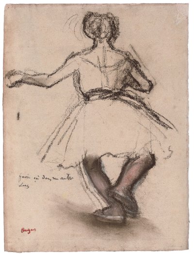 Bailarina, vista trasera de Edgar Degas