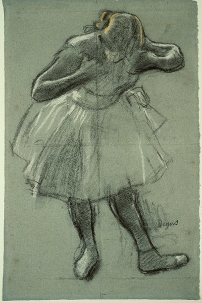 Bailarina inclinada hacia delante de Edgar Degas