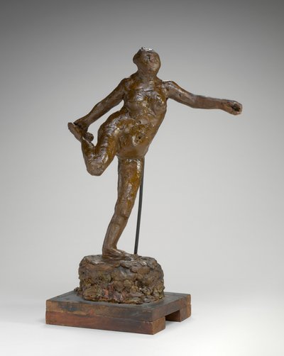 Bailarina sosteniendo su pie derecho con su mano derecha de Edgar Degas