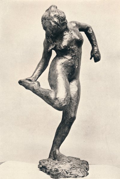 Bailarina mirando la planta de su pie derecho, c1900 de Edgar Degas