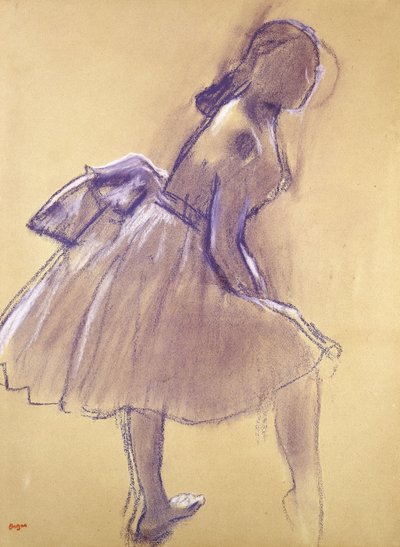 Bailarina de pie, de perfil, c.1880 de Edgar Degas