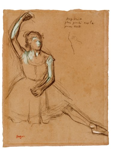 Bailarina vista frontal de Edgar Degas