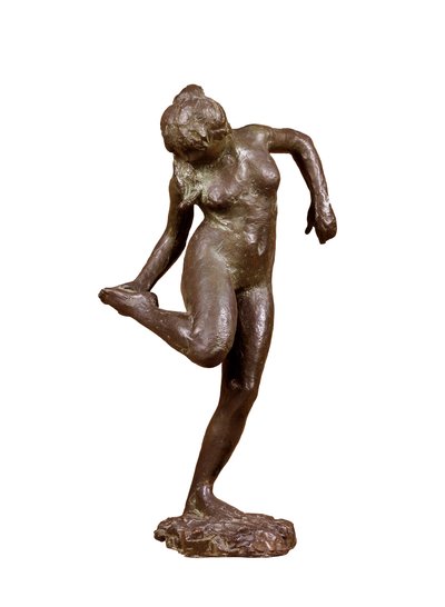 Bailarina mirando la planta de su pie derecho, c. 1890 de Edgar Degas