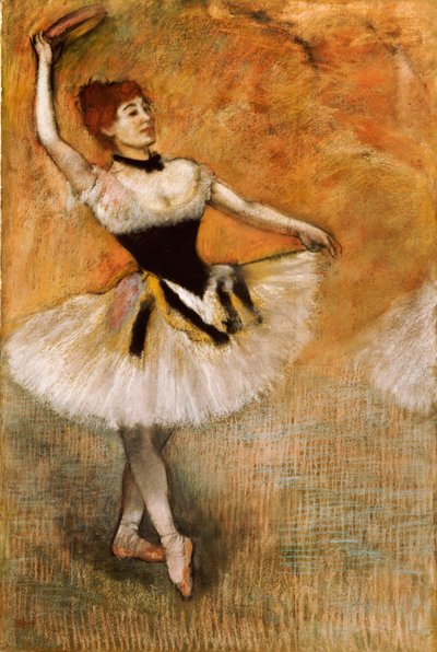 Bailarina con pandereta, 1882 de Edgar Degas