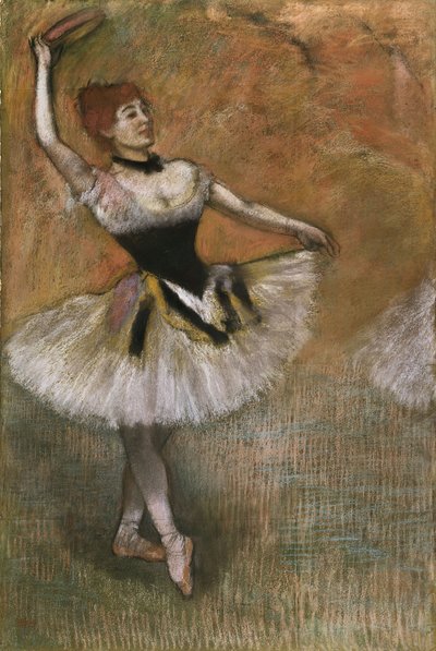 Bailarina con pandereta de Edgar Degas