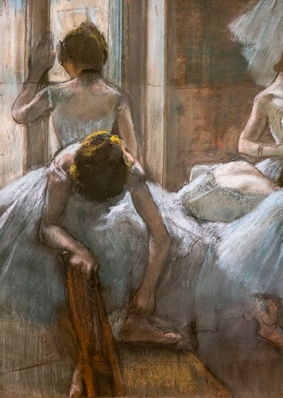 Bailarines (detalle) de Edgar Degas