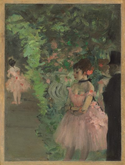 Bailarines entre bastidores de Edgar Degas