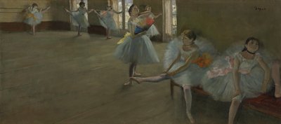 Bailarinas en el Aula, c.1880 de Edgar Degas