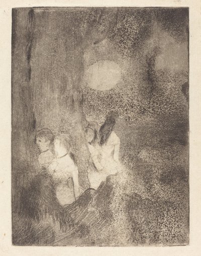 Bailarines en las alas de Edgar Degas
