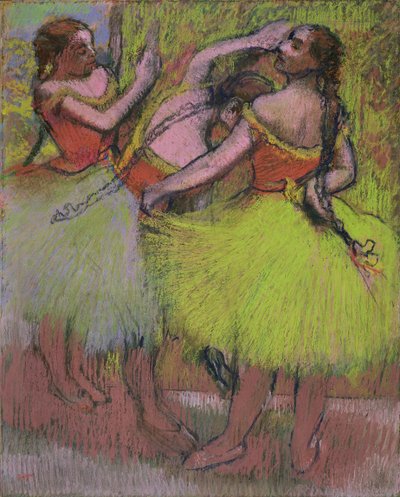 Bailarinas con trenzas de Edgar Degas