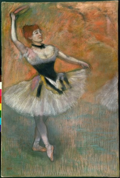 Bailarina con pandereta de Edgar Degas
