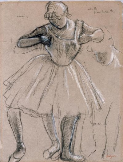 Bailarina de pie de Edgar Degas