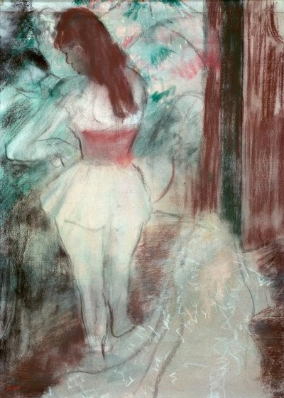 Bailarina vistiéndose de Edgar Degas