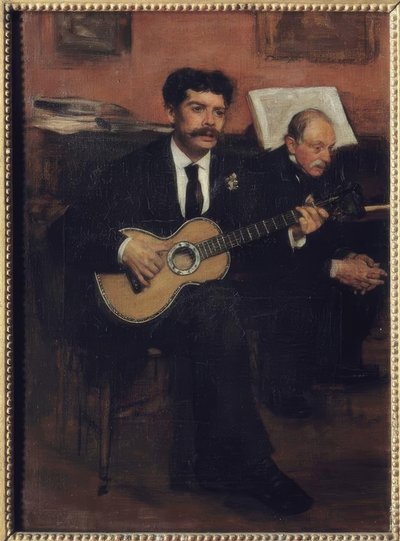El tenor español Lorenzo Pagans (1838-1883) y el padre de Edgar Degas