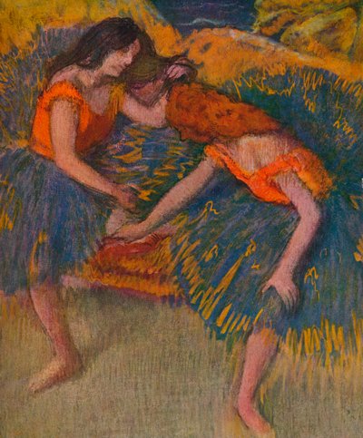 Deux Danseuses Corsages Jaunes, c1902 de Edgar Degas