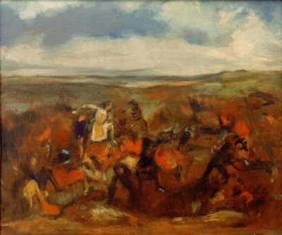 La batalla de Poitiers de Edgar Degas
