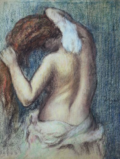 Mujer en su tocador, c.1895 de Edgar Degas
