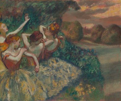Cuatro bailarinas de Edgar Degas