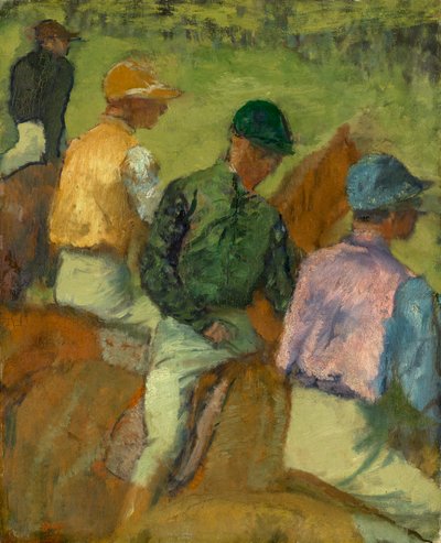 cuatro jinetes de Edgar Degas