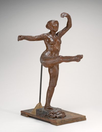 Cuarta posición frontal, en la pierna izquierda de Edgar Degas