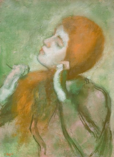 Mujer peinándose de Edgar Degas