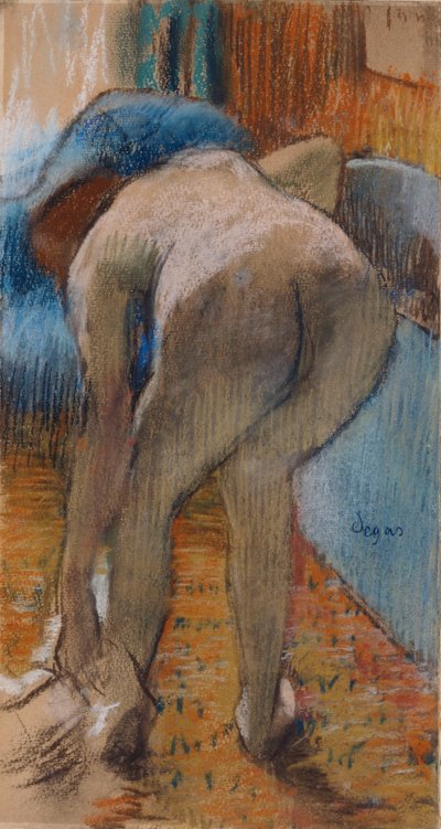 Saliendo del baño de Edgar Degas