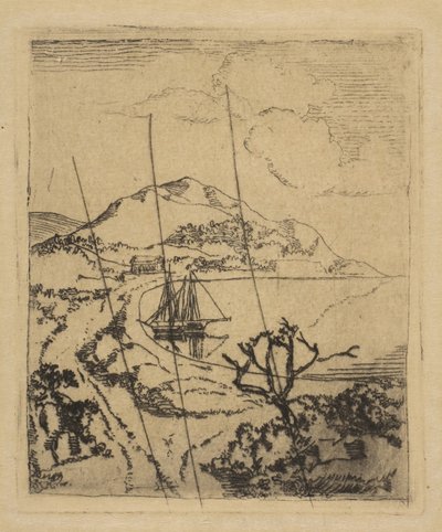 Paisaje griego de Edgar Degas