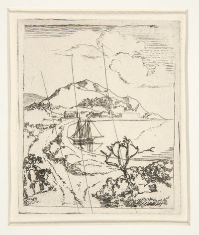 Paisaje griego, o El anclaje de Edgar Degas