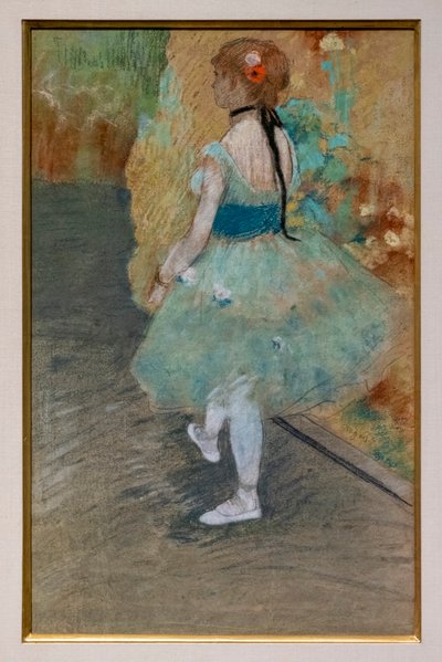 Bailarina verde. Alrededor de 1878. Pastel sobre papel. de Edgar Degas