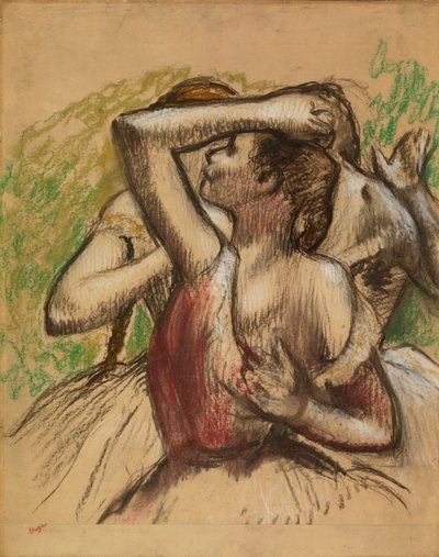 grupo de bailarines de Edgar Degas