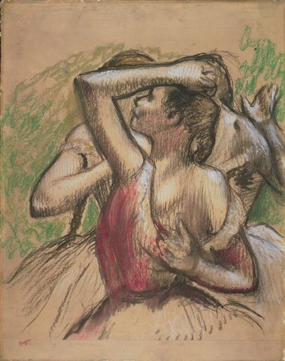 Grupo de bailarines de Edgar Degas