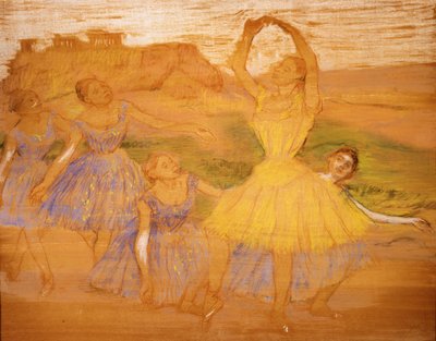 Grupo de bailarines, c.1895-1897 de Edgar Degas