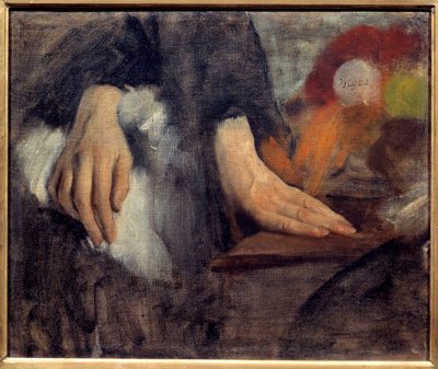Estudio de manos para la familia Bellelli de Edgar Degas