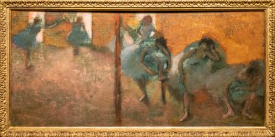 Bailarines en casa. Alrededor de 1900-1905. Óleo sobre lienzo de Edgar Degas
