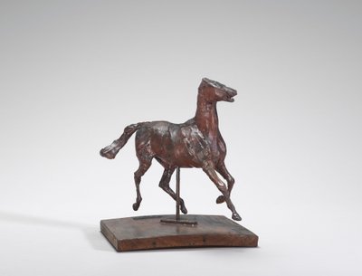 Caballo trotando, los pies no tocan el suelo, 1870s de Edgar Degas