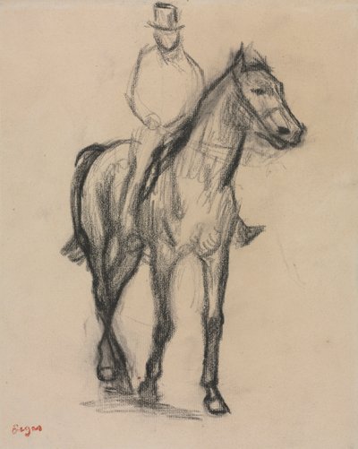 caballo y jinete de Edgar Degas