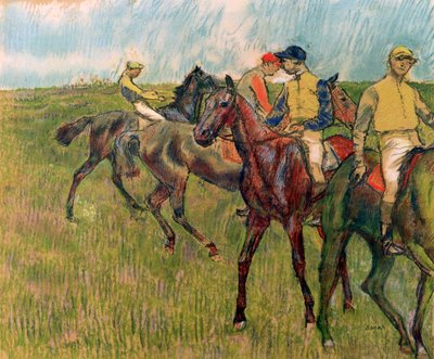 Caballos con jinetes, 1910 de Edgar Degas