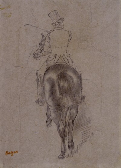 Cazador a caballo de Edgar Degas