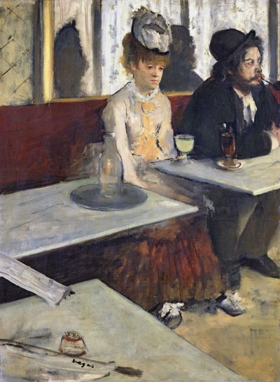 En un Café, o El Ajenjo, c.1875-76 de Edgar Degas