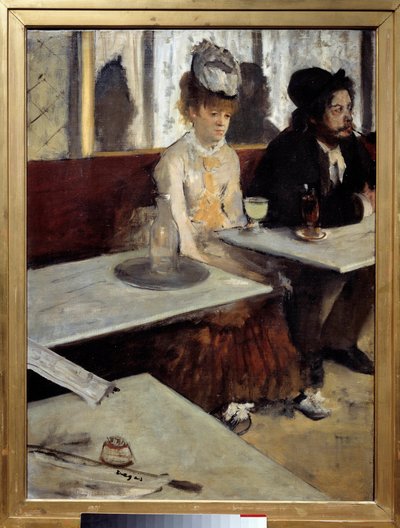 En un café también dice Absinthe de Edgar Degas