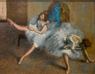 En una sala de repetición (detalle). 1890-1892. de Edgar Degas