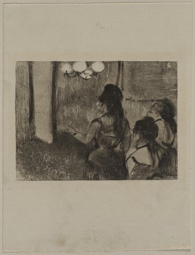 En el salón, c. 1880s de Edgar Degas